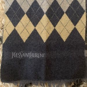 Yves Saint Laurent Men’s Wool Scarf, like new!